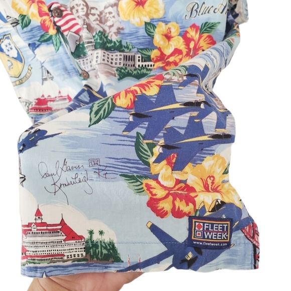 ‼️SOLD‼️ US Navy Art By Gavin Blue Angels Hawaiian - Picture 8 of 16